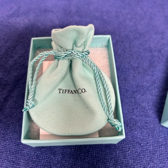 Tiffany & Co. Silver Double Tag Heart Pendant Necklace - Picture 4 of 5